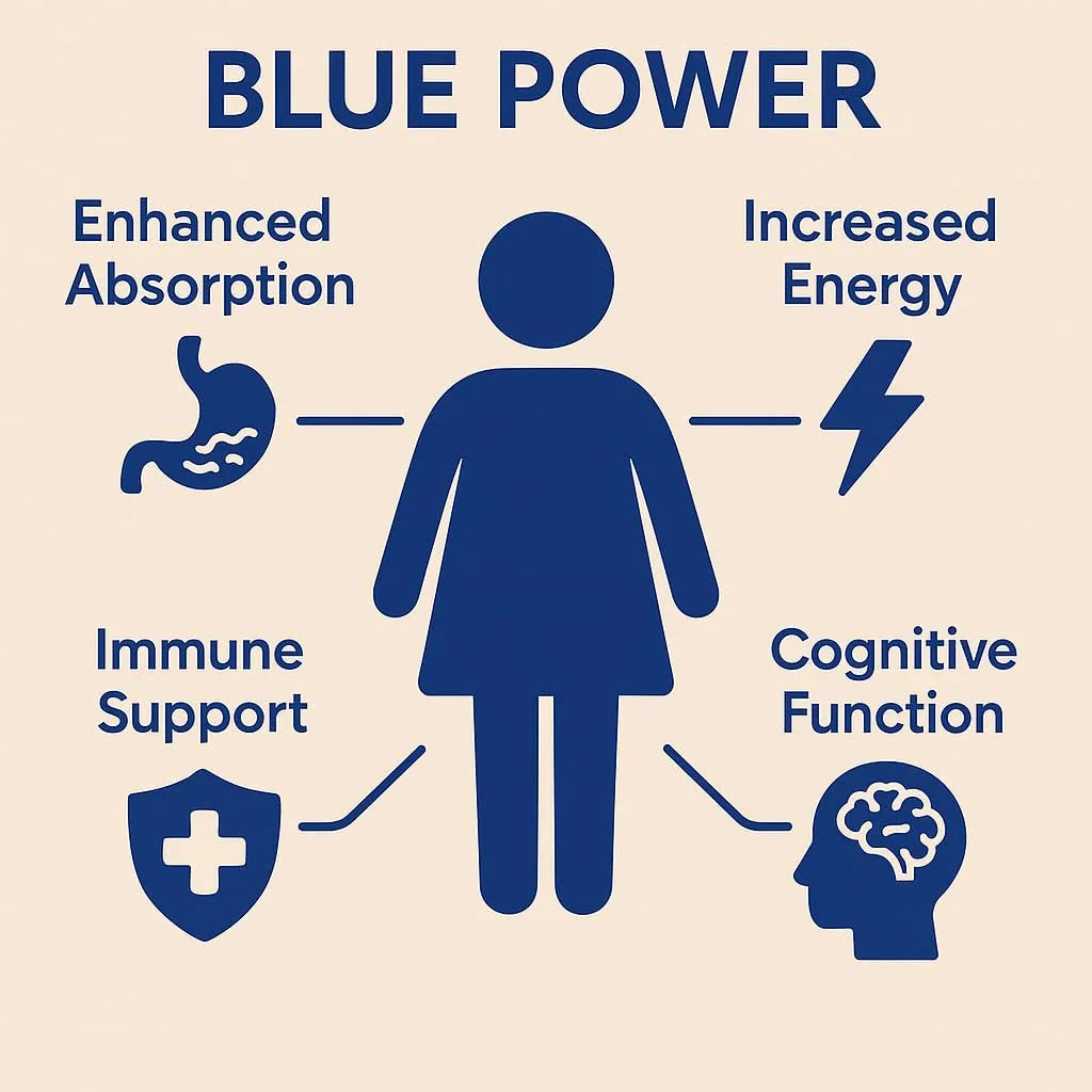 Sante Medi Blue Power - Methylene Blue (USP Grade) Pharma Grade - 60 Capsules