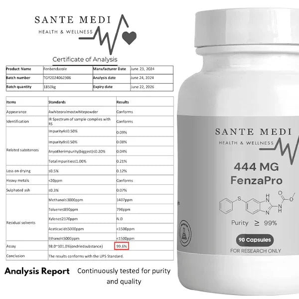 Sante Medi - FenzaPro 444 mg - >99% - 90 Caps- 3rd Party Tested